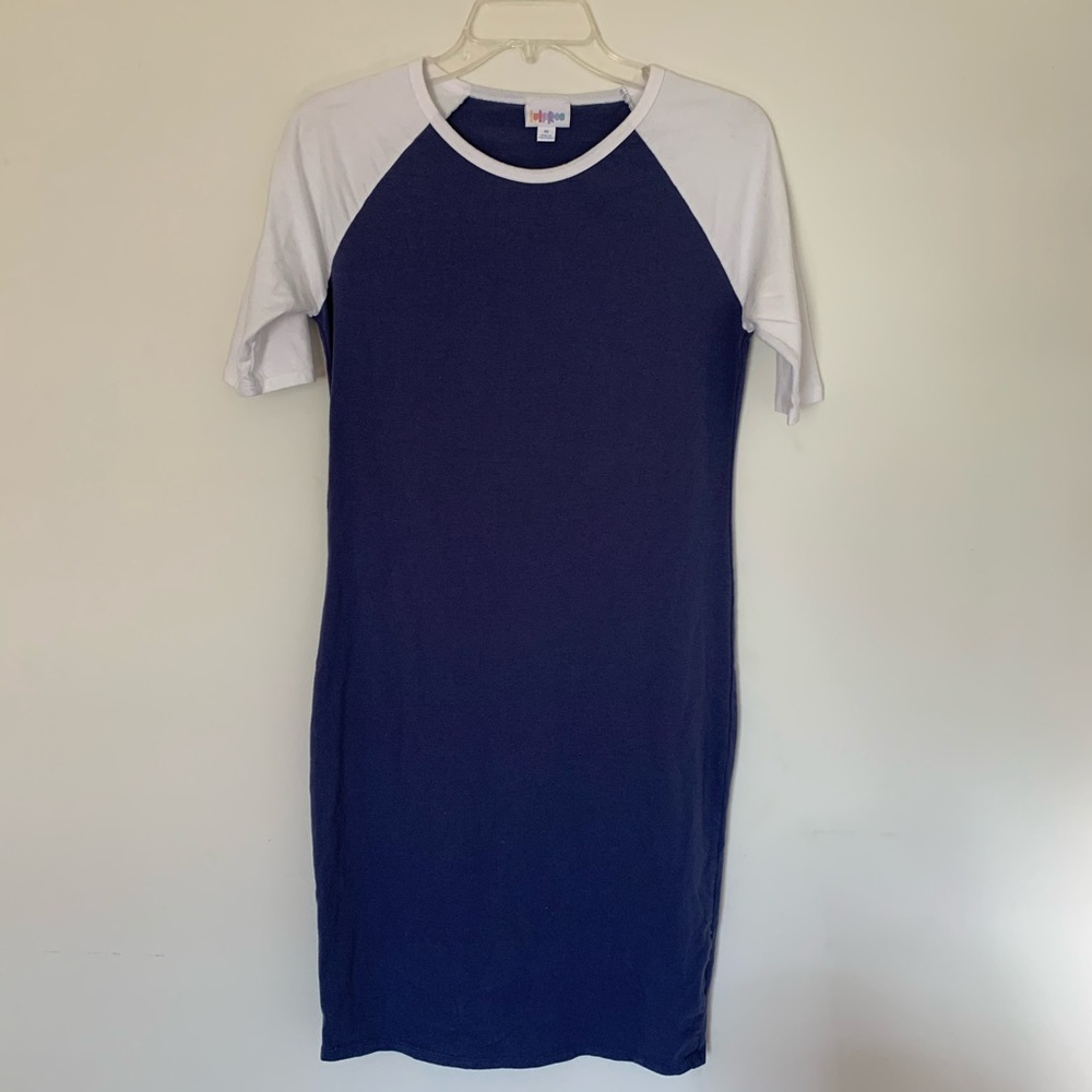 LuLaRoe Navy & White Dress